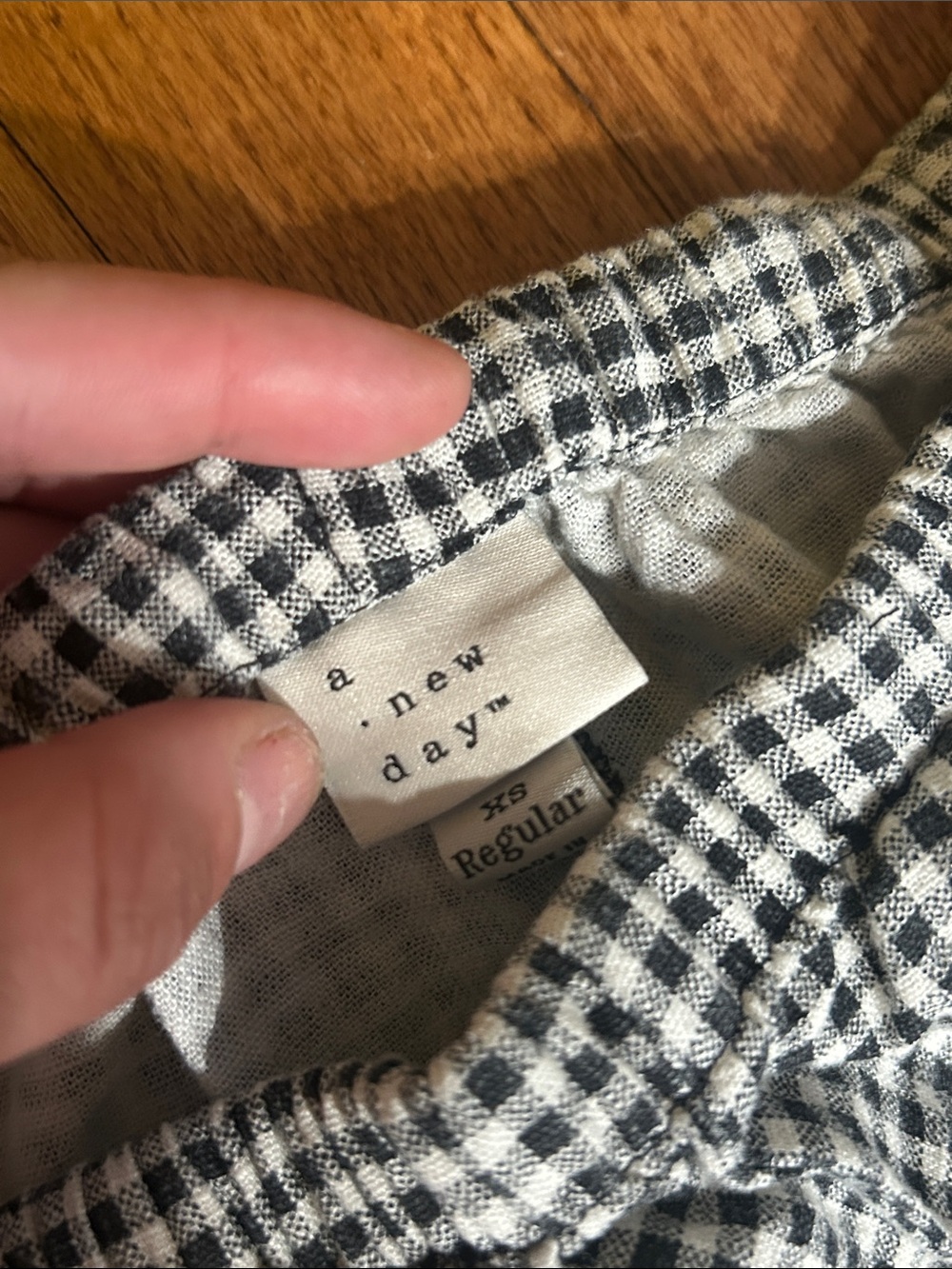 a new day Black & White Gingham Men’s Pants - Picture 4 of 4